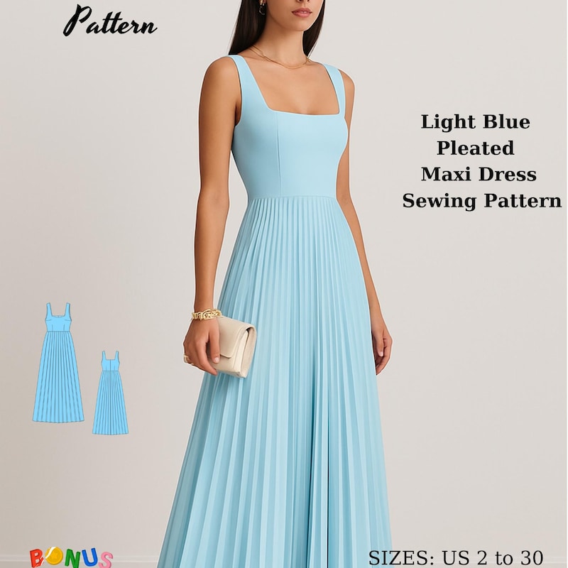 Flowy Dress Maxi Pattern Etsy