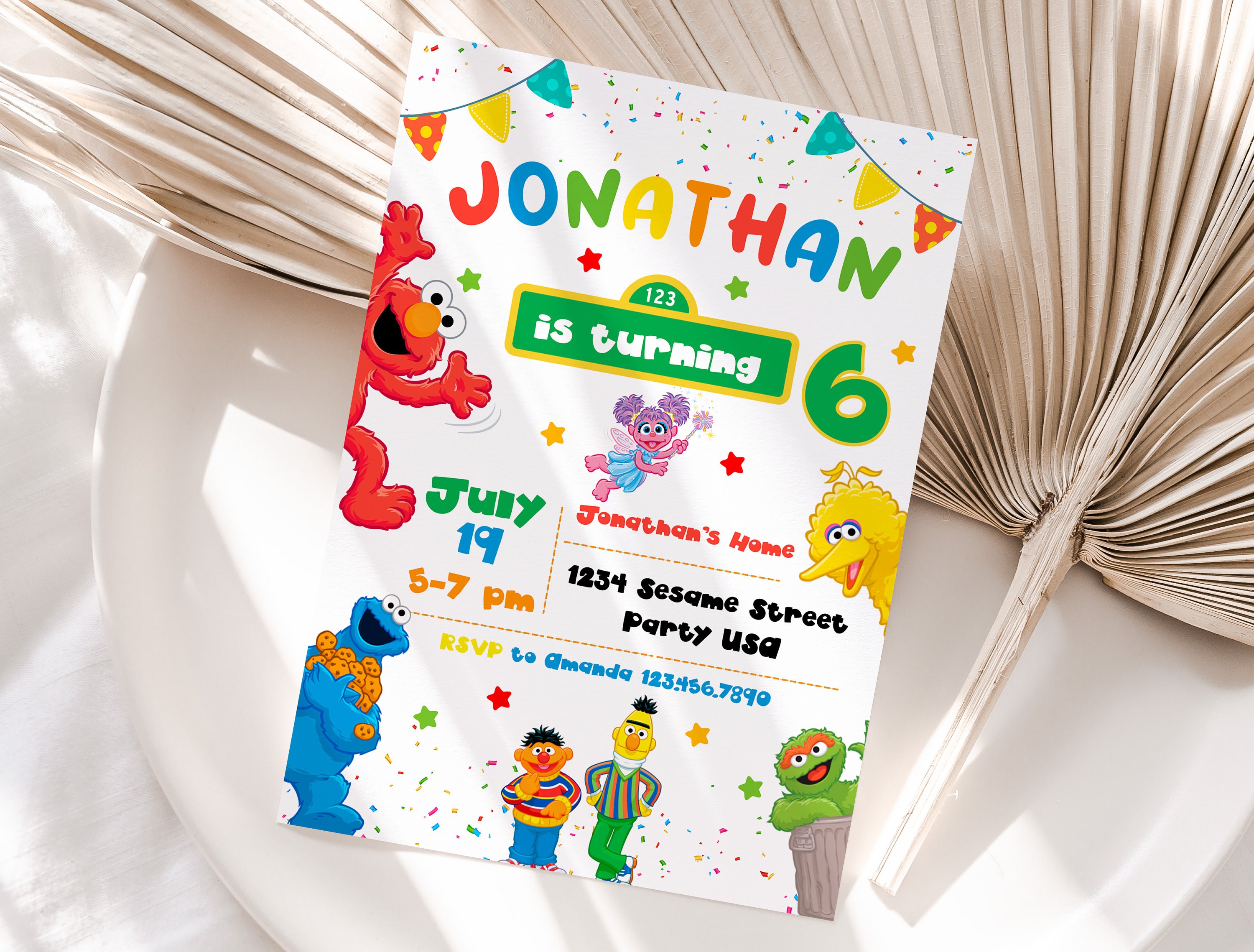 Editable Birthday Invitation Template, Printable, Birthday Party Invitations, Digital Kids Party Evite Bday Card