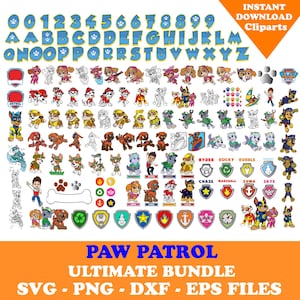 750以上のファイルデザイン Paw Ty SVGバンドルレイヤーアイテム、クリップアート、クリカット、デジタルベクターカットファイル、SVG、PNG、DXF、EPSファイル、150以上のユニークなデザイン