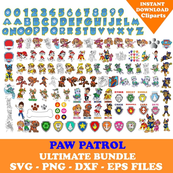 750+ Files Designs Paw Ty Svg Bundle Layered Item, Clipart, Cricut, Digital Vector Cut File, Svg,Png, Dxf, Eps Files, 150+Unique Designs