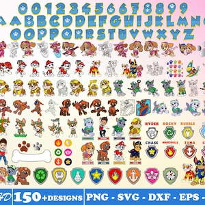 750+ Files Designs Paw Ty Svg Bundle Layered Item, Clipart, Cricut, Digital Vector Cut File, Svg,Png, Dxf, Eps Files, 150+Unique Designs