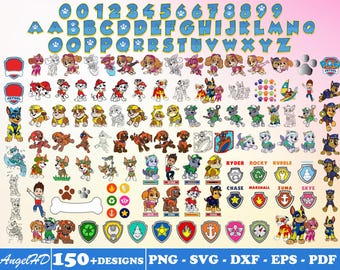 750+ Files Designs Paw Ty Svg Bundle Layered Item, Clipart, Cricut, Digital Vector Cut File, Svg,Png, Dxf, Eps Files, 150+Unique Designs