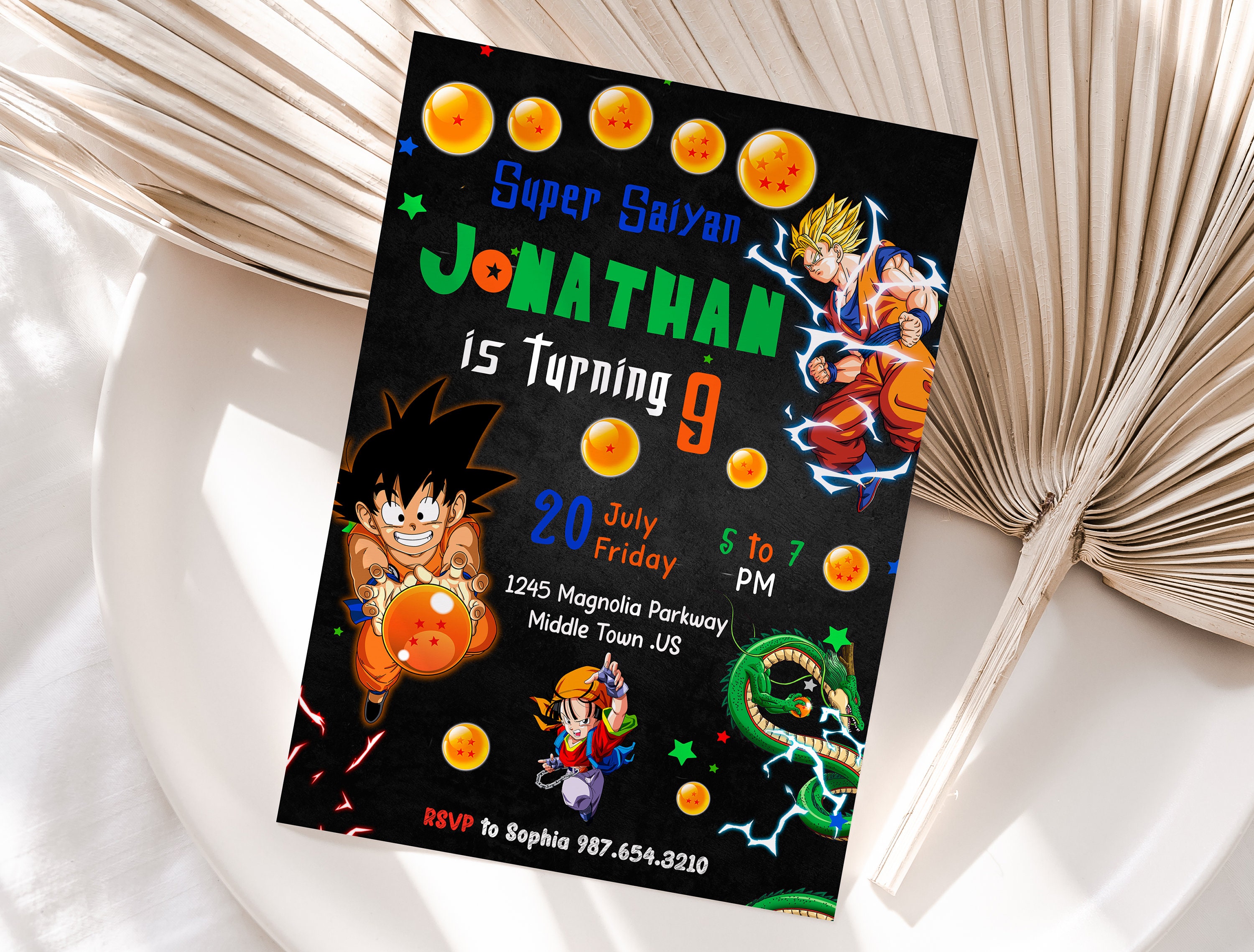 Editable Birthday Invitation Template, Printable Birthday Party ...