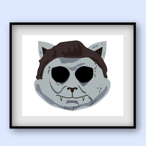 Michael Myers Kitty Cat Digital File Download, 80s, Horror movie killers PDF, Halloween PDF, Cricut, Vector Clipart svg clipart, sticker