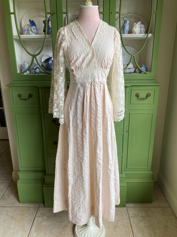 Vestido romántico de encaje vintage Talla Boda bohemia o