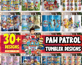 30+ Paw Ty Tumbler Wrap Bundle | 20oz Tumbler PNG Wraps | Digital 20 oz Tumblers Designs Template | Puppy kids tumbler | Instant Download