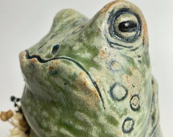 Frog Bud Vase