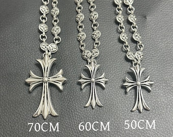 Cross Necklace,Religious Necklace,Handmade necklace,Large Pendant Necklace, Gothic Necklace,Punk Necklace,Gothic Necklace,Gift Her