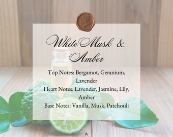 Leora White Musk and Amber Candles