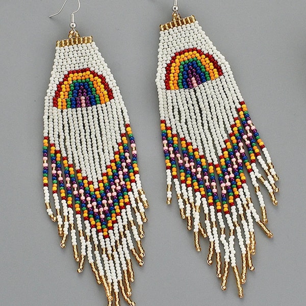 Native Beaded Earrings Etsy