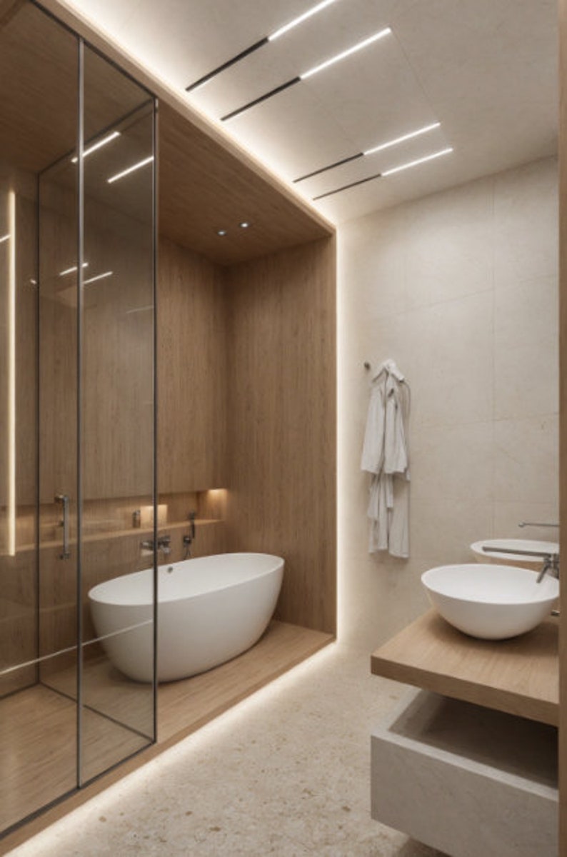 Custom Bathroom Interior Design,custom bathroom design Bathroom 3D Rendering, 3D Architectural Rendering, Custom Rendering Services image 10