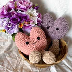 Soft Heart Kawaii Crochet Plushie Jellycatish aka Jellydog