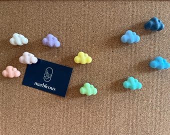 10 "Dream" cloud-shaped cork pins