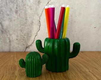 Cactus-shaped pen holder - customizable color