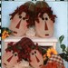 2001 RAGGEDY ANN SLIPPERS Pattern Adult/Child 6 Sizes L. A. Designs #3038 Fabric Doll Faces Novelty Sewing