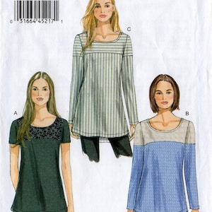 2013 Uncut MISSES' TUNIC PATTERN Vogue #8950 Size 6-8-10-12-14 Knits Semi-fitted Easy Pullover Casual Ladies' Sewing