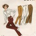Unused MISSES JEANS PATTERN Kwik Sew #407 Size 14-16-18-20 Fly Front Flared Straight Narrow Legs Woven or Knit Kirsten Martensson Sewing