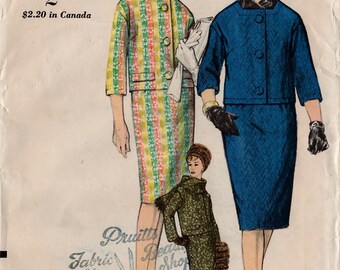 Uncut MISSES SUIT & SCARVES Pattern Vogue #4306 Size 10 Bust 31" Special Design Easy-Fitting 3/4 Sleeves Dressy/Classic Vintage Sewing