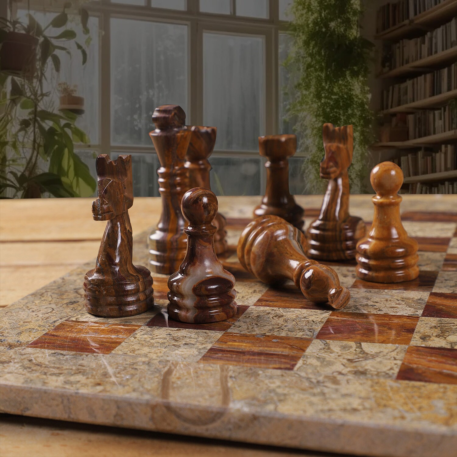 Large Chess Set Handmade Marble Chess Set Gifts for Him Luxury Gifts ...