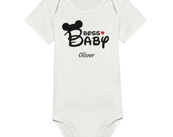 Personalised Boss Baby Classic Baby Short Sleeve Bodysuit