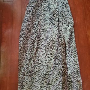 2000s sheer Leopard skirt