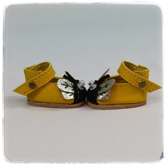 Chaussures bébé cuir souple salomé havane