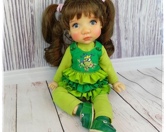 MOPPETS Meadow Doll Clothes Set, 15 inch Doll, Princess Frog Embroidery