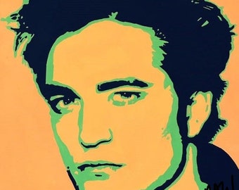 Robert Pattinson - Pop-art schilderij