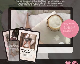 Email Marketing Bundle: Step-by-step guide how to leverage email marketing. BONUS 14 done-for-you high converting email templates to use.