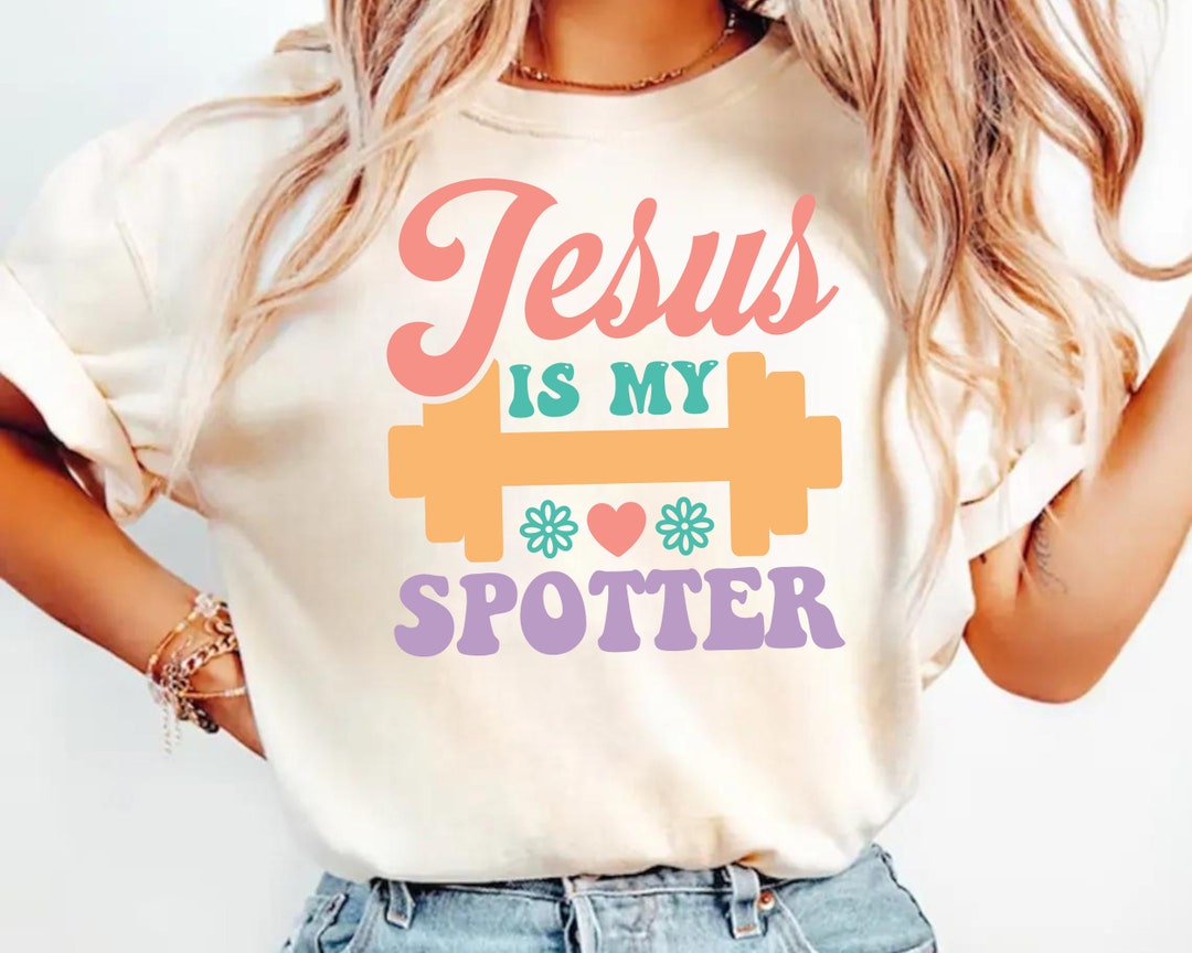 Jesus is My Spotter Png, Inspirational Retro Shirt Png Sublimation ...