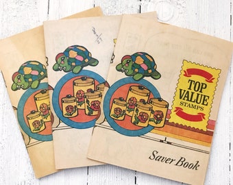 Vintage Top Value Trading Stamp Book