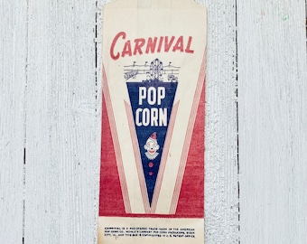 Vintage Carnival Pop Corn Bag - NOS