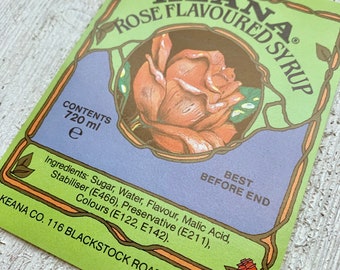 Vintage Rose Label - NOS