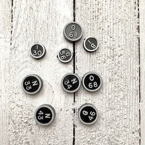 Vintage Plastic Bingo Number Markers - Pack of 10