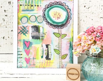 Everyday Beauty Mixed Media Art Print - 2 sizes available