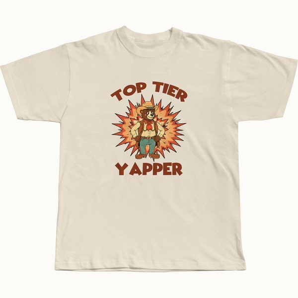 T-shirt Yapper haut de gamme, t-shirt meme, chemise drôle, t-shirt dessin animé rétro, chemises idiotes, t-shirt, t-shirt graphique unisexe, t-shirt graphique vintage