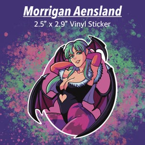 Succubus Morrigan Darkstalkers Inspired Vinyl Stickers