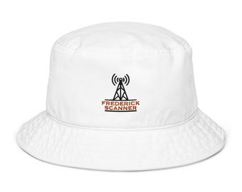 Organic bucket hat with FredScanner Logo