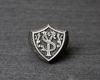 Custom design signet ring - Engraved Men's Ring - Signet Ring - Monogram Ring - Personalized Jewelry - Signet Ring Monogram Jewelry