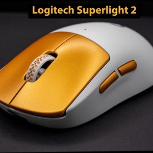 Golden Logitech G Pro X Superlight 1/2 | Endgame Custom Gaming Mouse