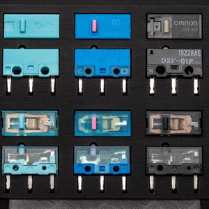 Set di interruttori per mouse da gioco (7 x 2) + PCB hot-swap GPX + custodia / Huano Silent / Kailh GM 2.0 4.0 8.0 / Omron giapponese / Collezione di microinterruttori