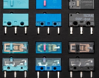 Gaming Mouse Switch Set (7 x 2 ) + GPX Hot-Swap PCB + Case | Huano Silent | Kailh GM 2.0 4.0 8.0 | Japanese Omron | Micro Switch Collection