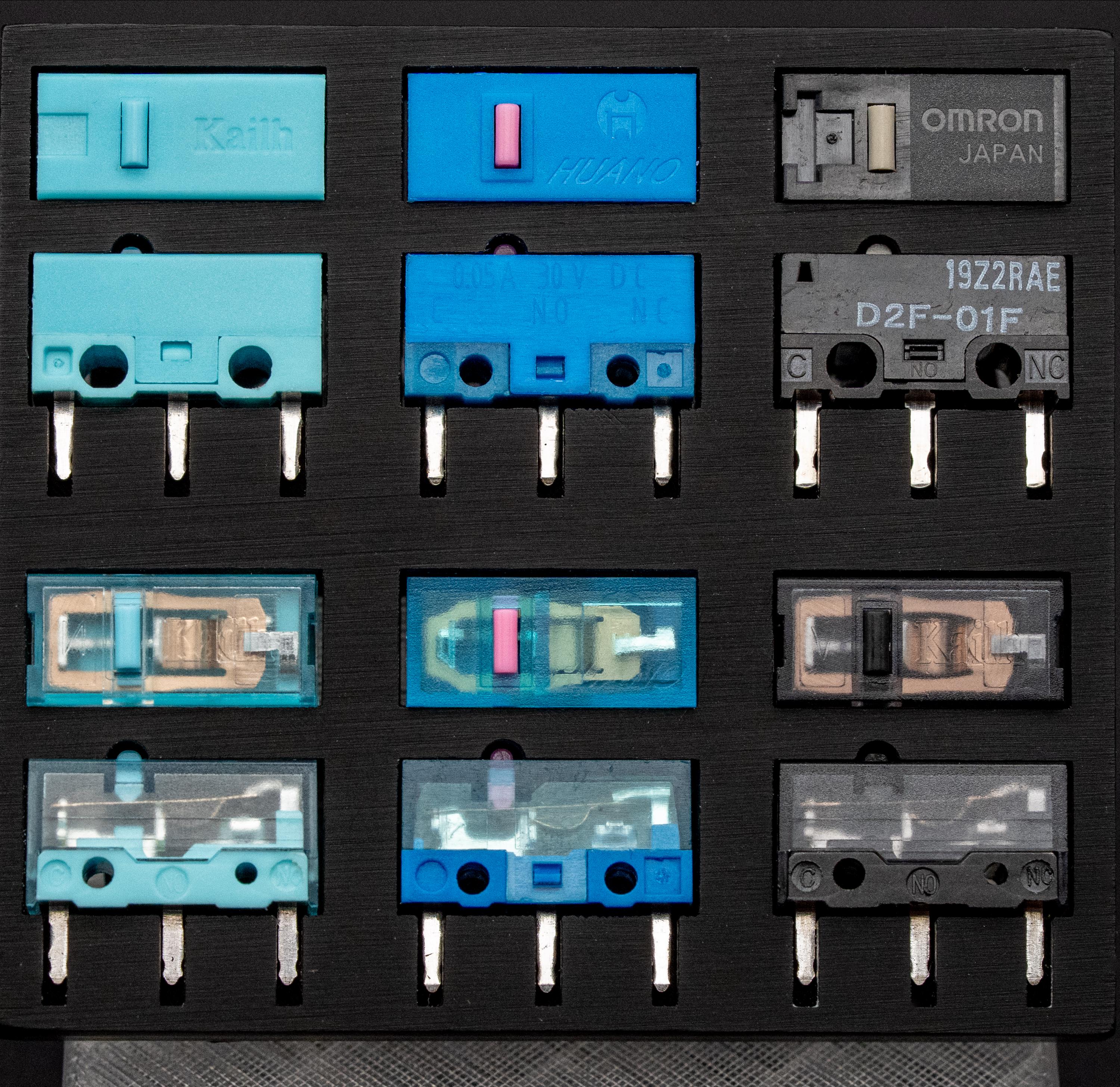 Gaming Mouse Switch Set (7 X 2 ) + GPX Hot-swap PCB + Case