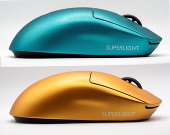 Golden Logitech G Pro X Superlight 1/2 | Endgame Custom Gaming