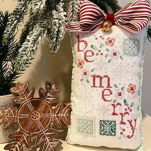 Be Merry Cross Stitch Pattern PDF