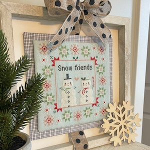 Snow Friends Cross Stitch Pattern PDF download