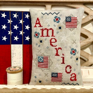 America Cross Stitch Pattern PDF download