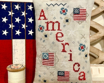 America Cross Stitch Pattern PDF download