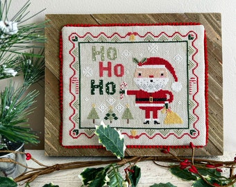 Santa's Sampler Cross Stitch Pattern PDF download