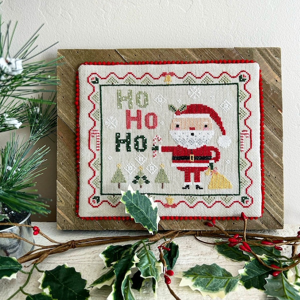 Santa's Sampler Cross Stitch Pattern PDF download